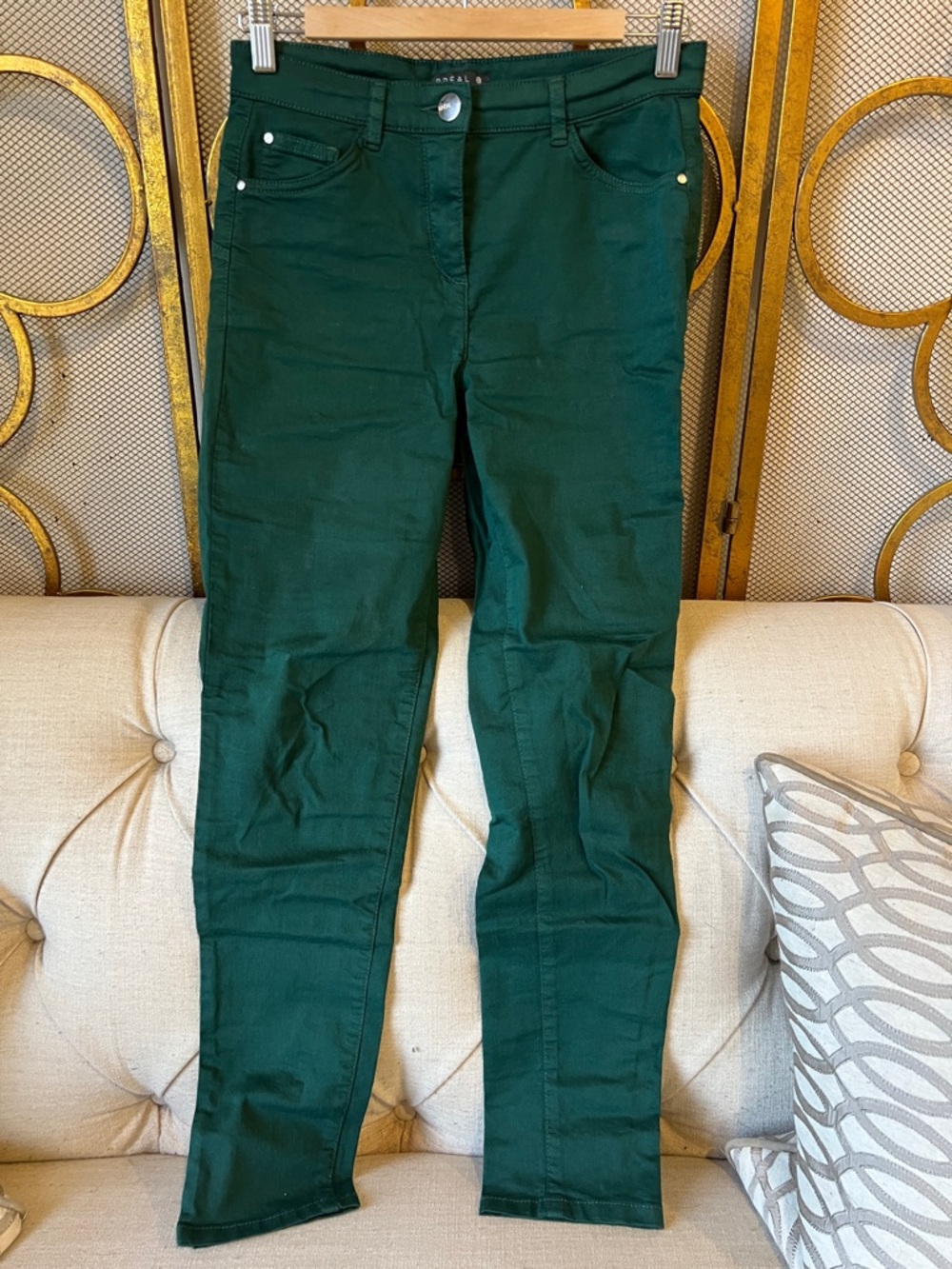 Women’s Skinny Jeans in Deep Forest Green